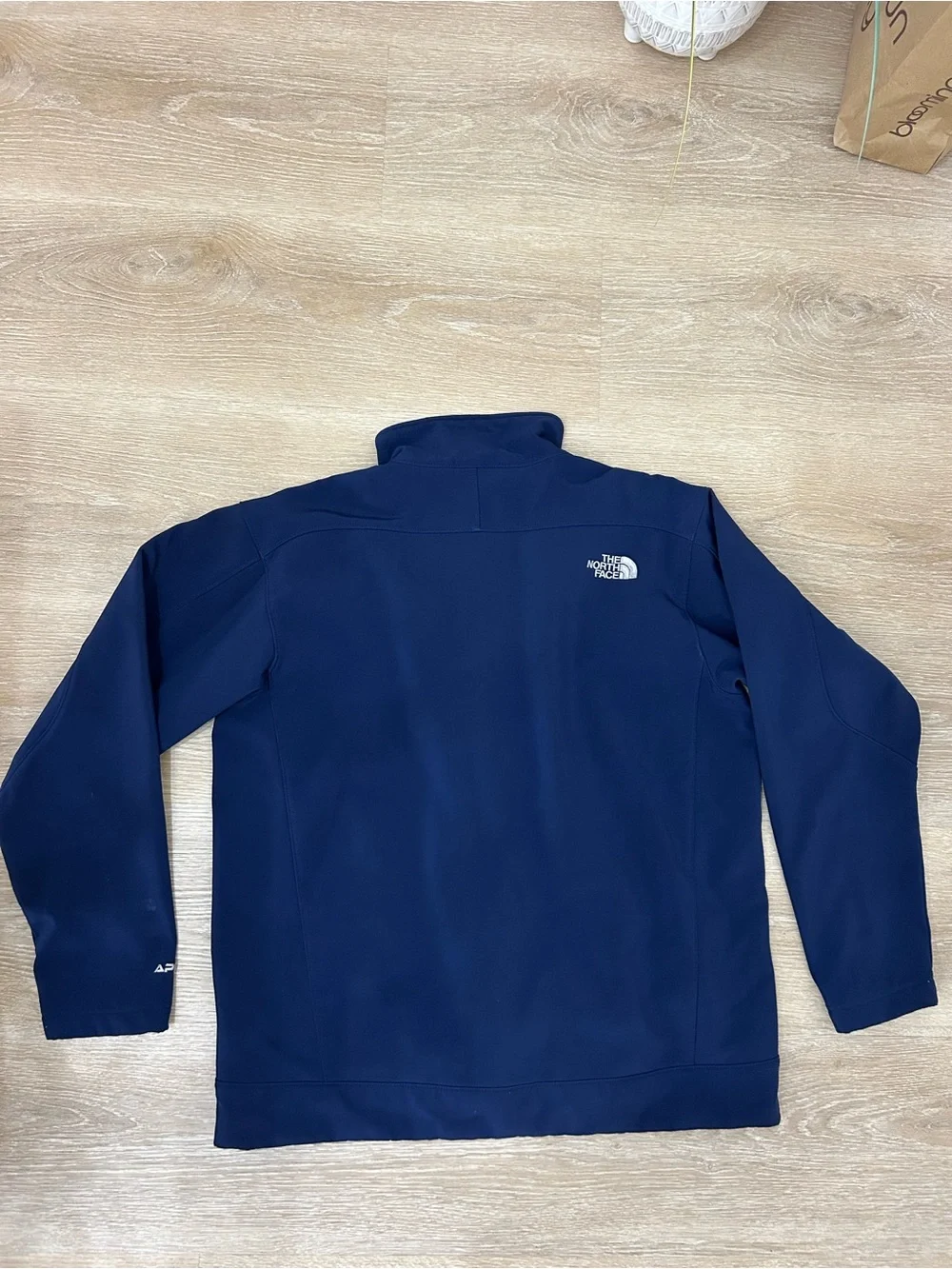 The North Face Mens Apex Bionic Softshell Jacket Navy Blue Large AL5C Windproof